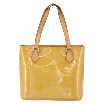 LOUIS VUITTON Monogram Vernis Houston Hand Bag Beige M91004 LV Auth 149327 - 0