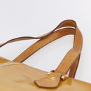 LOUIS VUITTON Monogram Vernis Houston Hand Bag Beige M91004 LV Auth 149327-8