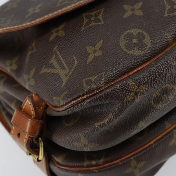 LOUIS VUITTON Monogram Saumur 30 Shoulder Bag M42256 LV Auth 149330