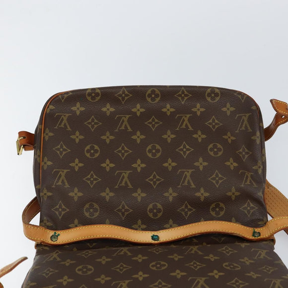 LOUIS VUITTON Monogram Saumur 30 Shoulder Bag M42256 LV Auth 149330