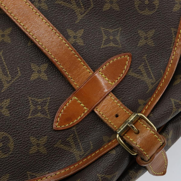LOUIS VUITTON Monogram Saumur 30 Shoulder Bag M42256 LV Auth 149330