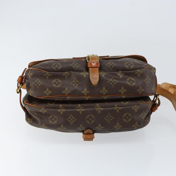 LOUIS VUITTON Monogram Saumur 30 Shoulder Bag M42256 LV Auth 149330