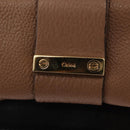 Chloe Chain Shoulder Bag Leather Black Gold Auth 149333-17