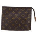 LOUIS VUITTON Monogram Poche Toilette 19 Pouch M47544 LV Auth 149344-13