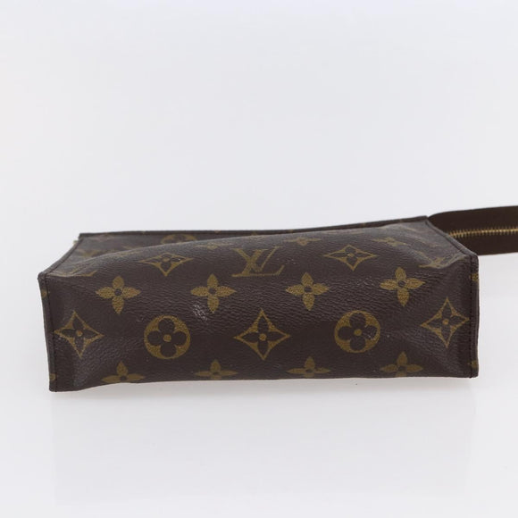 LOUIS VUITTON Monogram Poche Toilette 19 Pouch M47544 LV Auth 149344