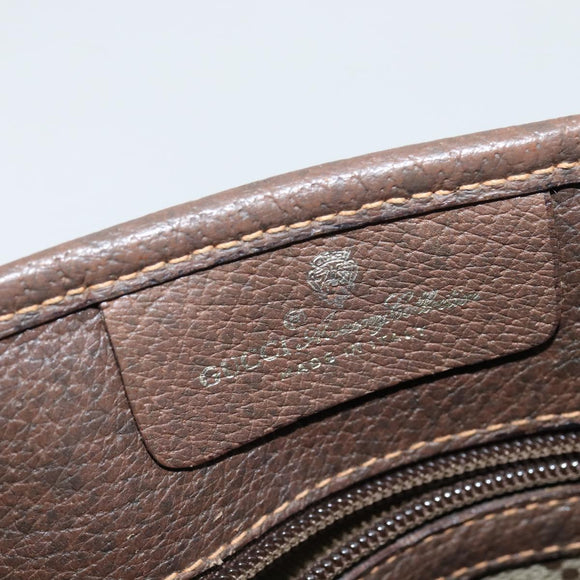 GUCCI GG Supreme Web Sherry Line Tote Bag PVC Beige Gold 39 02 091 Auth 149350