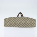 GUCCI GG Supreme Web Sherry Line Tote Bag PVC Beige Gold 39 02 091 Auth 149350-5