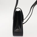 GUCCI Hand Bag Leather Black Gold Auth 149354-4