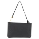 LOUIS VUITTON Monogram Empreinte Giant Neverfull MM Pouch Black LV Auth 149361-1