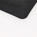 LOUIS VUITTON Monogram Empreinte Giant Neverfull MM Pouch Black LV Auth 149361-15