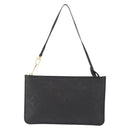 LOUIS VUITTON Monogram Empreinte Giant Neverfull MM Pouch Black LV Auth 149361-13