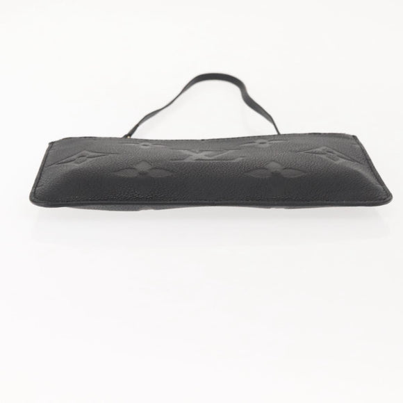 LOUIS VUITTON Monogram Empreinte Giant Neverfull MM Pouch Black LV Auth 149361