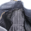 PRADA Shoulder Bag Leather Black Gold Auth 149362-19