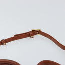 MCM Logogram Vicetos Hand Bag PVC Leather 2way Brown Gold Auth 149366-9