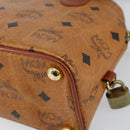 MCM Logogram Vicetos Hand Bag PVC Leather 2way Brown Gold Auth 149366-17