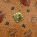 MCM Logogram Vicetos Hand Bag PVC Leather 2way Brown Gold Auth 149366-12