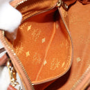 MCM Logogram Vicetos Hand Bag PVC Leather 2way Brown Gold Auth 149366-23