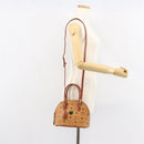 MCM Logogram Vicetos Hand Bag PVC Leather 2way Brown Gold Auth 149366-24