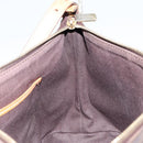 CELINE Macadam Canvas Shoulder Bag PVC Leather Brown Gold Auth 149367-19