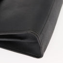 Christian Dior Honeycomb Canvas Hand Bag PVC 2way Black Gold Auth 149368-9