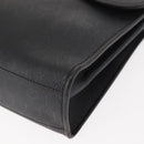 Christian Dior Honeycomb Canvas Hand Bag PVC 2way Black Gold Auth 149368-15