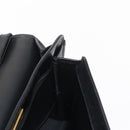 Christian Dior Honeycomb Canvas Hand Bag PVC 2way Black Gold Auth 149368-19