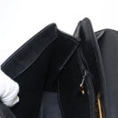 Christian Dior Honeycomb Canvas Hand Bag PVC 2way Black Gold Auth 149368-20