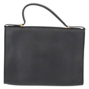 Christian Dior Honeycomb Canvas Hand Bag PVC 2way Black Gold Auth 149368-2