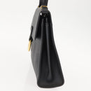 Christian Dior Honeycomb Canvas Hand Bag PVC 2way Black Gold Auth 149368-3