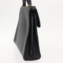 Christian Dior Honeycomb Canvas Hand Bag PVC 2way Black Gold Auth 149368-4