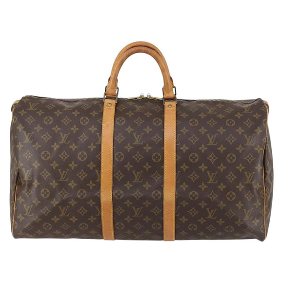 LOUIS VUITTON Monogram Keepall 55 Boston Bag M41424 LV Auth 149370