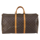 LOUIS VUITTON Monogram Keepall 55 Boston Bag M41424 LV Auth 149370-2