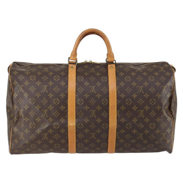 LOUIS VUITTON Monogram Keepall 55 Boston Bag M41424 LV Auth 149370 - 0