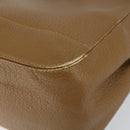 SAINT LAURENT Hand Bag Leather Brown Auth 149374-9