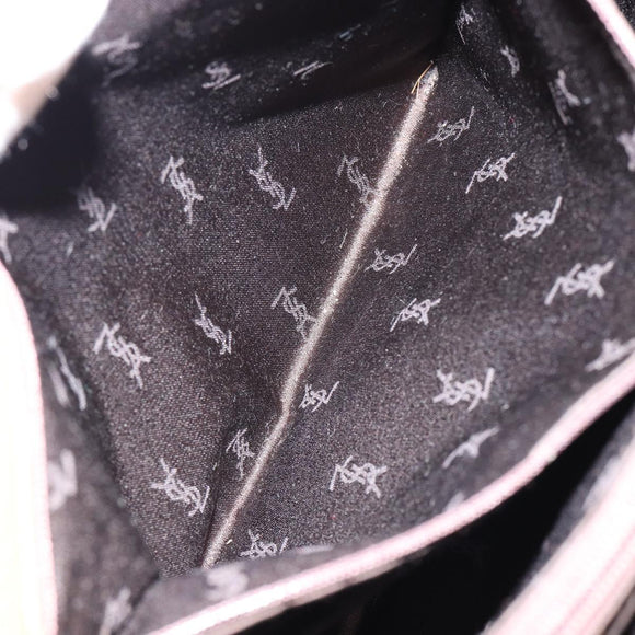 SAINT LAURENT Hand Bag Leather Brown Auth 149374