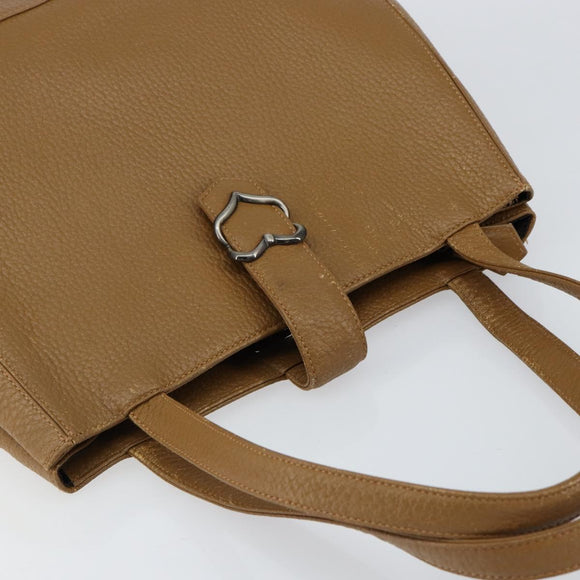 SAINT LAURENT Hand Bag Leather Brown Auth 149374