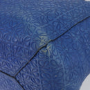 LOEWE Anagram Tote Bag Leather Blue Auth 149375-9