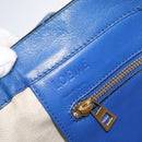 LOEWE Anagram Tote Bag Leather Blue Auth 149375-10