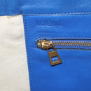 LOEWE Anagram Tote Bag Leather Blue Auth 149375-19