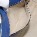 LOEWE Anagram Tote Bag Leather Blue Auth 149375-20