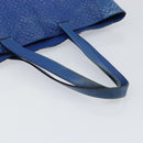 LOEWE Anagram Tote Bag Leather Blue Auth 149375-7