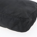 PRADA Shoulder Bag Nylon Black Silver Auth 149378-16