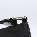PRADA Shoulder Bag Nylon Black Silver Auth 149378-9