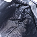 PRADA Shoulder Bag Nylon Black Silver Auth 149378-21