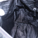 PRADA Shoulder Bag Nylon Black Silver Auth 149378-22