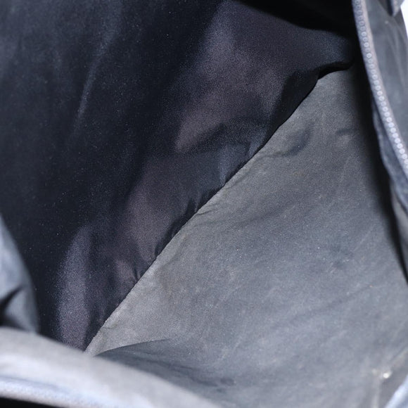 PRADA Shoulder Bag Nylon Black Silver Auth 149378