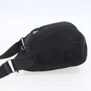 PRADA Shoulder Bag Nylon Black Silver Auth 149378-3