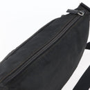 PRADA Shoulder Bag Nylon Black Silver Auth 149378-6