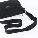 PRADA Shoulder Bag Nylon Black Silver Auth 149378-7