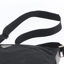 PRADA Shoulder Bag Nylon Black Silver Auth 149378-8